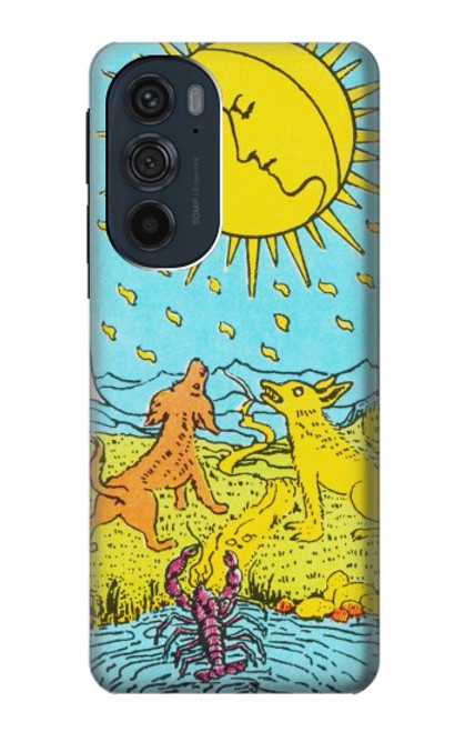 W3435 Tarot Card Moon Funda Carcasa Case y Caso Del Tirón Funda para Motorola Edge 30 Pro