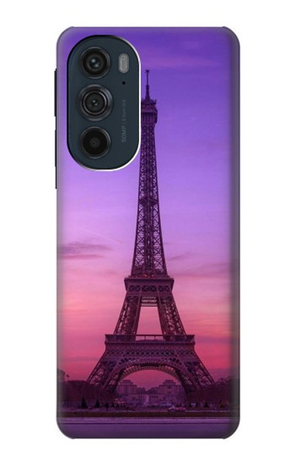 W3447 Eiffel Paris Sunset Funda Carcasa Case y Caso Del Tirón Funda para Motorola Edge 30 Pro