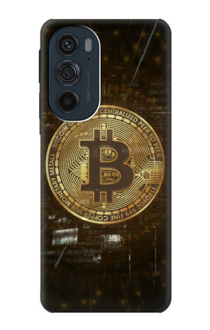 W3798 Cryptocurrency Bitcoin Funda Carcasa Case y Caso Del Tirón Funda para Motorola Edge 30 Pro