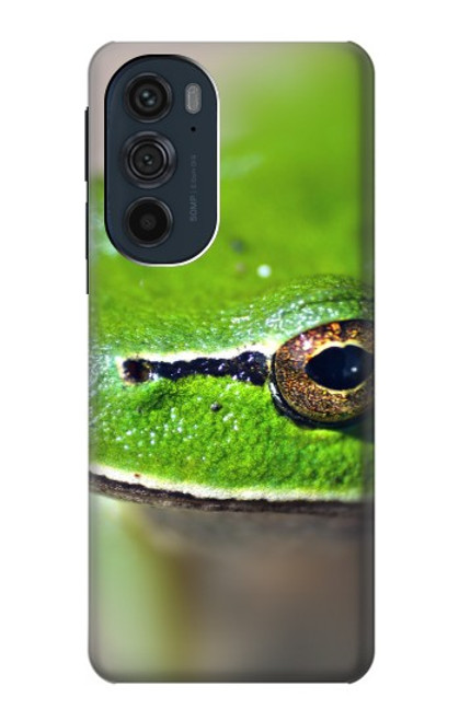 W3845 Green frog Funda Carcasa Case y Caso Del Tirón Funda para Motorola Edge 30 Pro