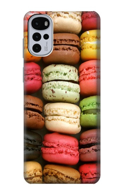 W0080 Macarons Funda Carcasa Case y Caso Del Tirón Funda para Motorola Moto G22