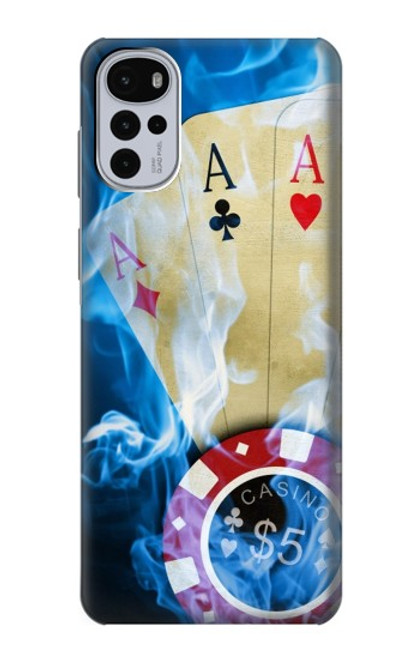 W0348 Casino Funda Carcasa Case y Caso Del Tirón Funda para Motorola Moto G22