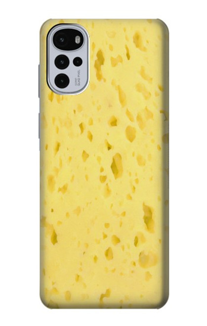 W2913 Cheese Texture Funda Carcasa Case y Caso Del Tirón Funda para Motorola Moto G22