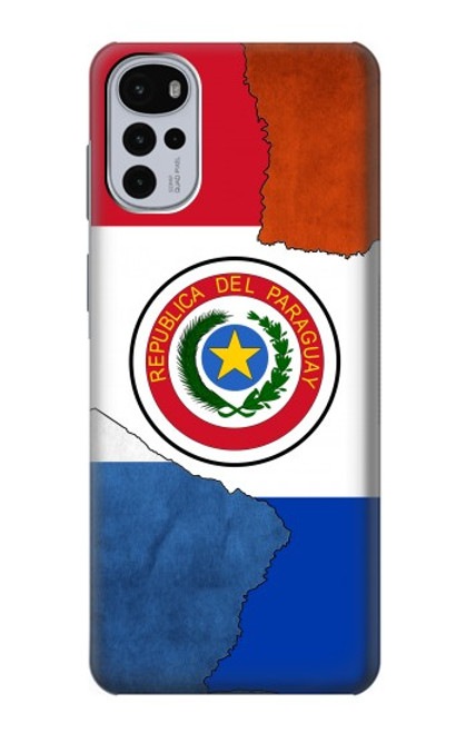 W3017 Paraguay Flag Funda Carcasa Case y Caso Del Tirón Funda para Motorola Moto G22