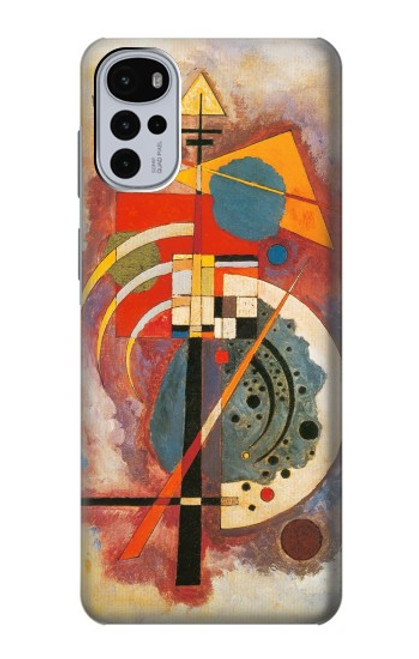 W3337 Wassily Kandinsky Hommage a Grohmann Funda Carcasa Case y Caso Del Tirón Funda para Motorola Moto G22