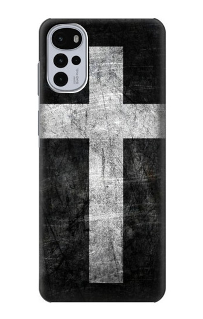 W3491 Christian Cross Funda Carcasa Case y Caso Del Tirón Funda para Motorola Moto G22