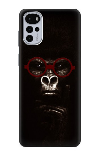 W3529 Thinking Gorilla Funda Carcasa Case y Caso Del Tirón Funda para Motorola Moto G22