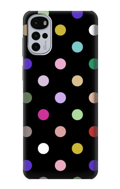 W3532 Colorful Polka Dot Funda Carcasa Case y Caso Del Tirón Funda para Motorola Moto G22