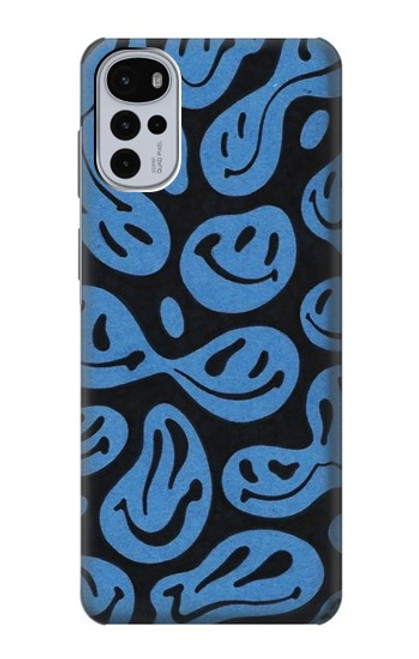 W3679 Cute Ghost Pattern Funda Carcasa Case y Caso Del Tirón Funda para Motorola Moto G22