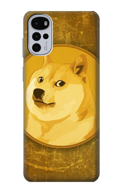 W3826 Dogecoin Shiba Funda Carcasa Case y Caso Del Tirón Funda para Motorola Moto G22