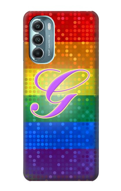 W2899 Rainbow LGBT Gay Pride Flag Funda Carcasa Case y Caso Del Tirón Funda para Motorola Moto G Stylus 5G (2022)