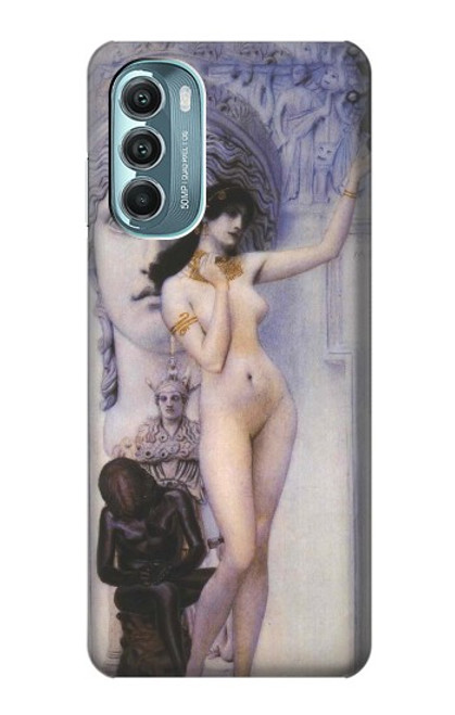 W3353 Gustav Klimt Allegory of Sculpture Funda Carcasa Case y Caso Del Tirón Funda para Motorola Moto G Stylus 5G (2022)