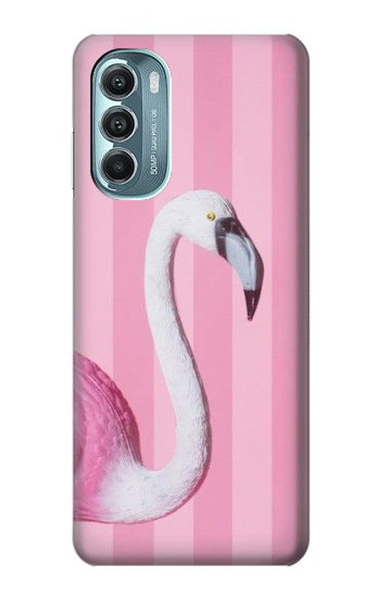 W3805 Flamingo Pink Pastel Funda Carcasa Case y Caso Del Tirón Funda para Motorola Moto G Stylus 5G (2022)