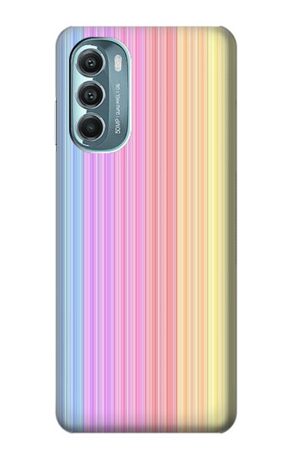 W3849 Colorful Vertical Colors Funda Carcasa Case y Caso Del Tirón Funda para Motorola Moto G Stylus 5G (2022)