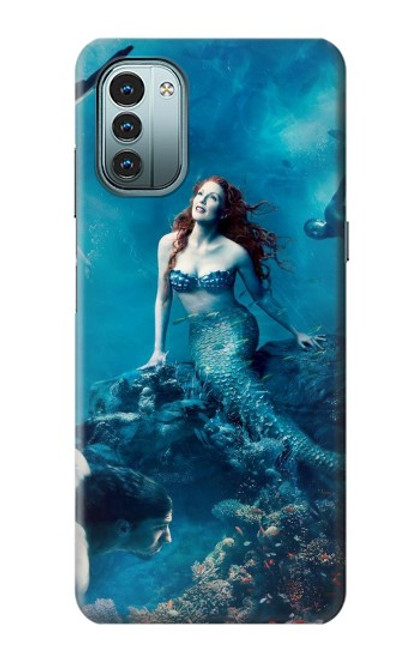 W0899 Mermaid Funda Carcasa Case y Caso Del Tirón Funda para Nokia G11, G21