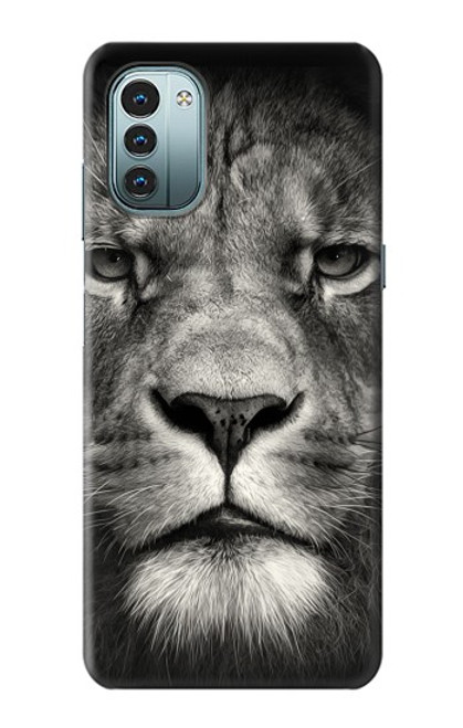 W1352 Lion Face Funda Carcasa Case y Caso Del Tirón Funda para Nokia G11, G21