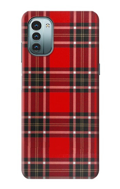 W2374 Tartan Red Pattern Funda Carcasa Case y Caso Del Tirón Funda para Nokia G11, G21