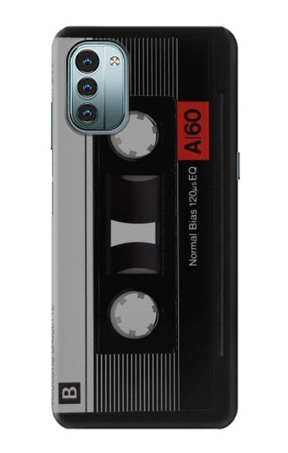 W3516 Vintage Cassette Tape Funda Carcasa Case y Caso Del Tirón Funda para Nokia G11, G21