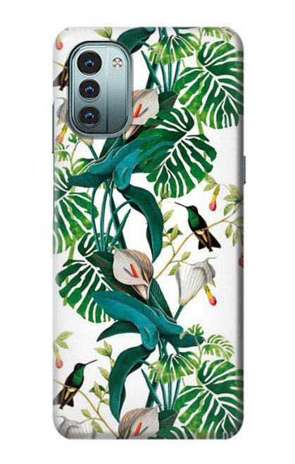 W3697 Leaf Life Birds Funda Carcasa Case y Caso Del Tirón Funda para Nokia G11, G21