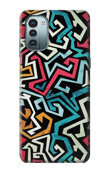 W3712 Pop Art Pattern Funda Carcasa Case y Caso Del Tirón Funda para Nokia G11, G21