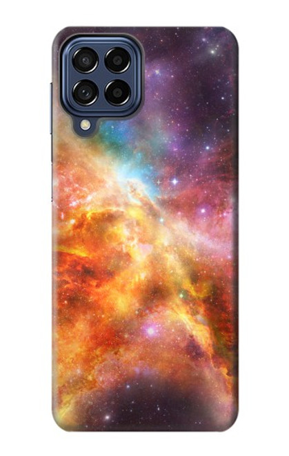 W1963 Nebula Rainbow Space Funda Carcasa Case y Caso Del Tirón Funda para Samsung Galaxy M53