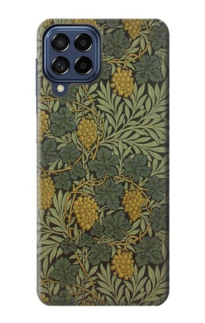 W3662 William Morris Vine Pattern Funda Carcasa Case y Caso Del Tirón Funda para Samsung Galaxy M53