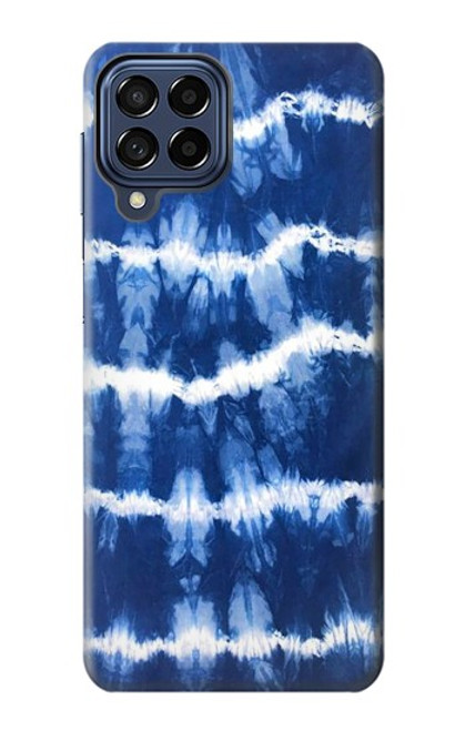 W3671 Blue Tie Dye Funda Carcasa Case y Caso Del Tirón Funda para Samsung Galaxy M53