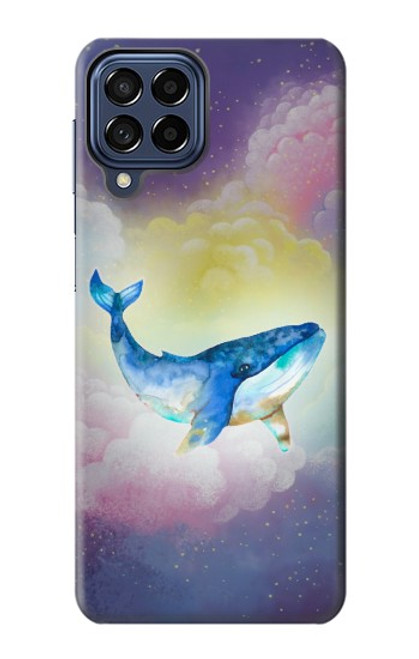 W3802 Dream Whale Pastel Fantasy Funda Carcasa Case y Caso Del Tirón Funda para Samsung Galaxy M53