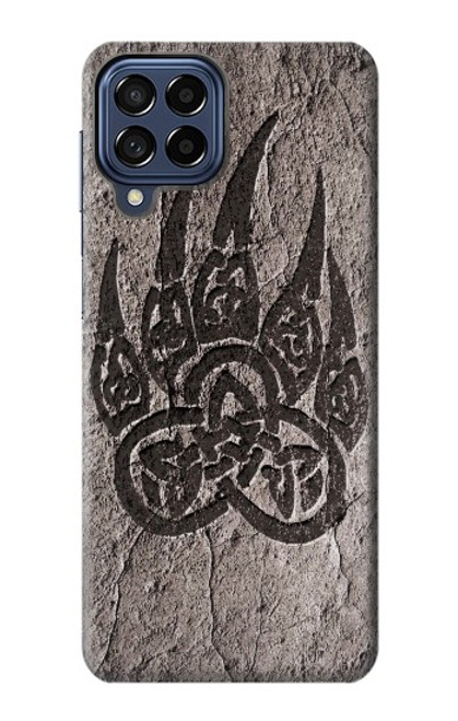 W3832 Viking Norse Bear Paw Berserkers Rock Funda Carcasa Case y Caso Del Tirón Funda para Samsung Galaxy M53