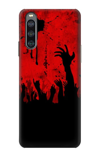 W2458 Zombie Hands Funda Carcasa Case y Caso Del Tirón Funda para Sony Xperia 10 IV