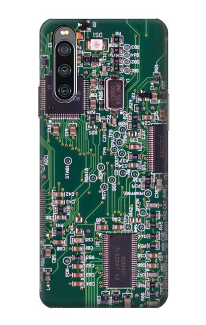 W3519 Electronics Circuit Board Graphic Funda Carcasa Case y Caso Del Tirón Funda para Sony Xperia 10 IV