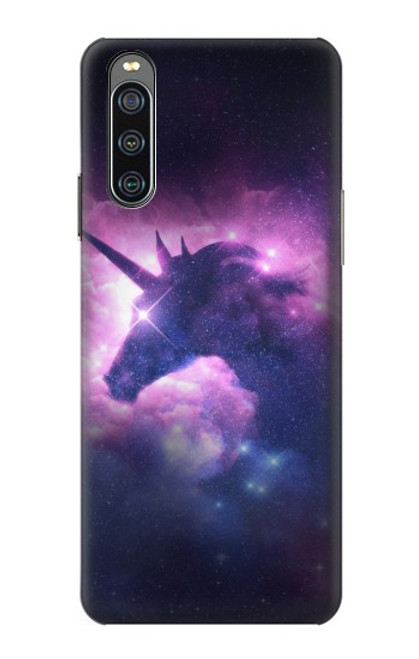 W3538 Unicorn Galaxy Funda Carcasa Case y Caso Del Tirón Funda para Sony Xperia 10 IV