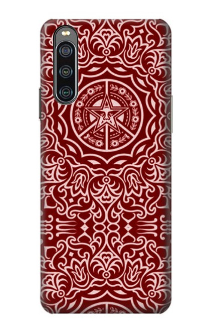 W3556 Yen Pattern Funda Carcasa Case y Caso Del Tirón Funda para Sony Xperia 10 IV