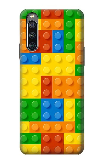 W3595 Brick Toy Funda Carcasa Case y Caso Del Tirón Funda para Sony Xperia 10 IV