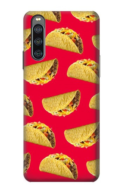 W3755 Mexican Taco Tacos Funda Carcasa Case y Caso Del Tirón Funda para Sony Xperia 10 IV