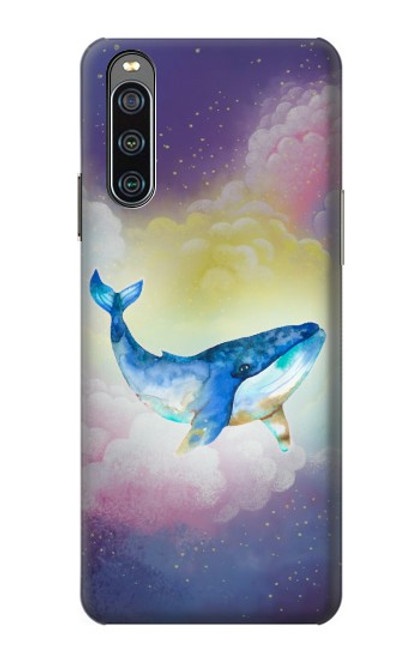 W3802 Dream Whale Pastel Fantasy Funda Carcasa Case y Caso Del Tirón Funda para Sony Xperia 10 IV