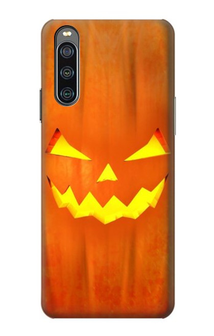 W3828 Pumpkin Halloween Funda Carcasa Case y Caso Del Tirón Funda para Sony Xperia 10 IV