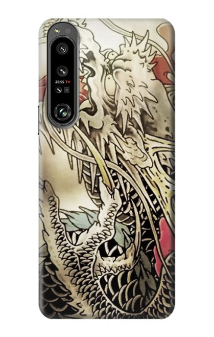 W0122 Yakuza Tattoo Funda Carcasa Case y Caso Del Tirón Funda para Sony Xperia 1 IV