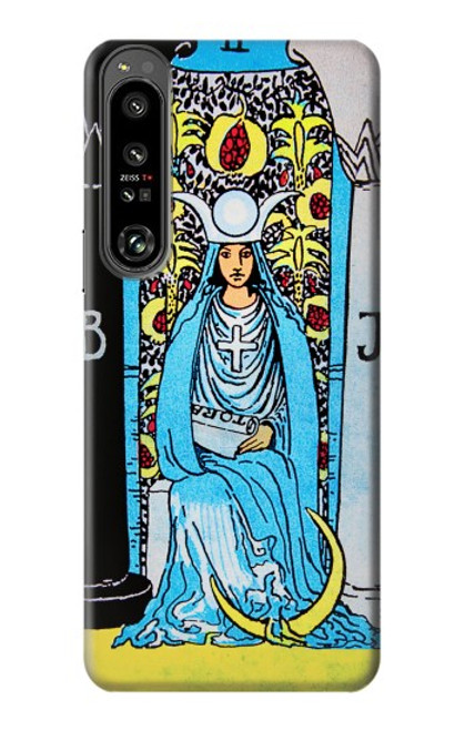 W2837 The High Priestess Vintage Tarot Card Funda Carcasa Case y Caso Del Tirón Funda para Sony Xperia 1 IV