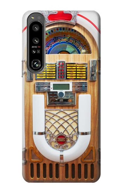 W2853 Jukebox Music Playing Device Funda Carcasa Case y Caso Del Tirón Funda para Sony Xperia 1 IV