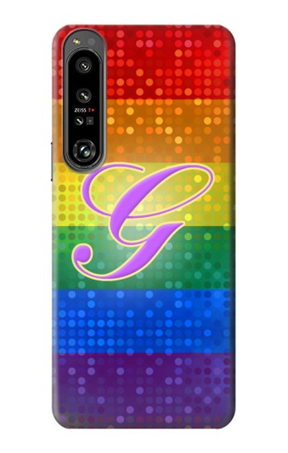 W2899 Rainbow LGBT Gay Pride Flag Funda Carcasa Case y Caso Del Tirón Funda para Sony Xperia 1 IV