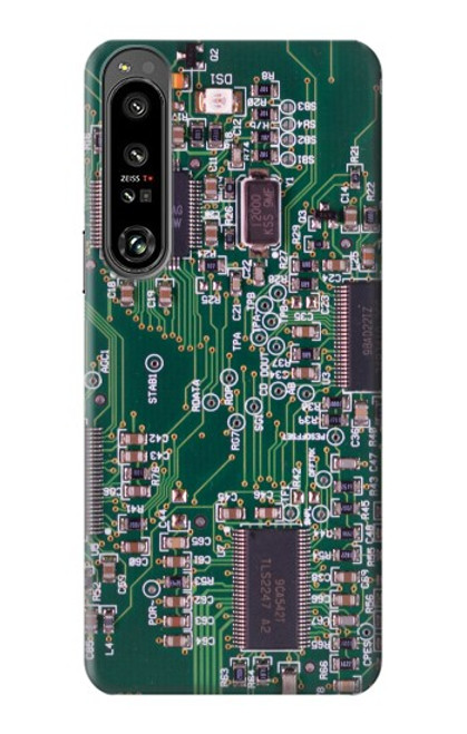 W3519 Electronics Circuit Board Graphic Funda Carcasa Case y Caso Del Tirón Funda para Sony Xperia 1 IV