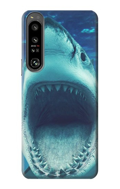 W3548 Tiger Shark Funda Carcasa Case y Caso Del Tirón Funda para Sony Xperia 1 IV