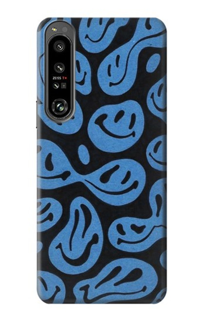 W3679 Cute Ghost Pattern Funda Carcasa Case y Caso Del Tirón Funda para Sony Xperia 1 IV