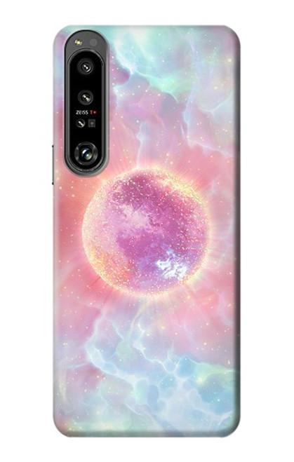 W3709 Pink Galaxy Funda Carcasa Case y Caso Del Tirón Funda para Sony Xperia 1 IV