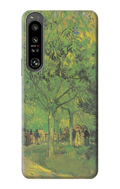 W3748 Van Gogh A Lane in a Public Garden Funda Carcasa Case y Caso Del Tirón Funda para Sony Xperia 1 IV