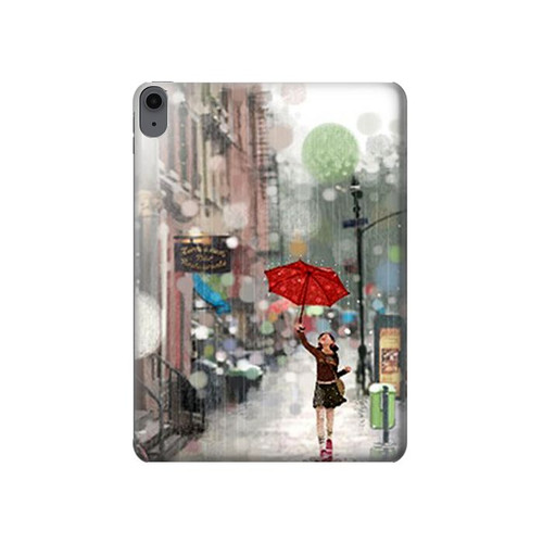 W0108 Girl in The Rain Funda Carcasa Case para iPad Air (2022,2020, 4th, 5th), iPad Pro 11 (2022, 6th)