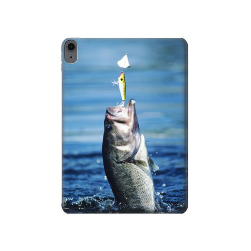 W1594 Bass Fishing Funda Carcasa Case para iPad Air (2022, 2020), Air 11 (2024), Pro 11 (2022)