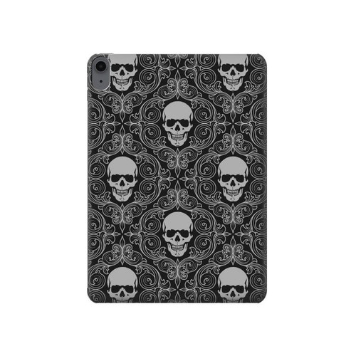 W2371 Skull Vintage Monochrome Pattern Funda Carcasa Case para iPad Air (2022, 2020), Air 11 (2024), Pro 11 (2022)