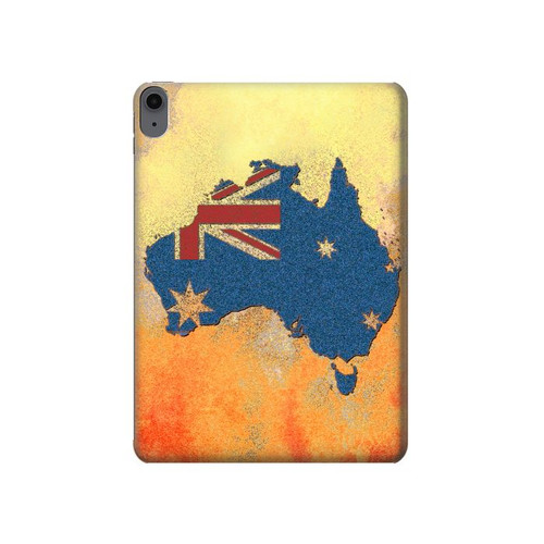 W2494 Australia Flag Map Rock Texture Funda Carcasa Case para iPad Air (2022, 2020), Air 11 (2024), Pro 11 (2022)